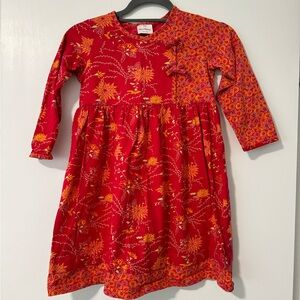Hanna Anderson Girls red floral dress